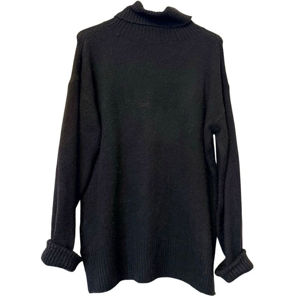HEMA Turtle Neck Long Sleeve Knit Pullover Sweater Black Small - Picture 2 of 4